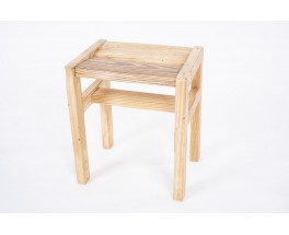 Andre Sornay stool in pine 1960