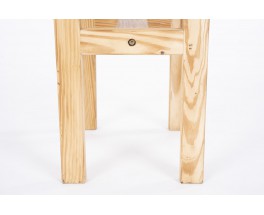 Andre Sornay stool in pine 1960