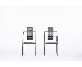 Mario Botta chairs model Quinta edition Alias 1985 set of 2