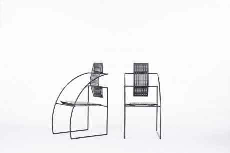 Chaises Mario Botta modèle Quinta édition Alias 1985 set de 2