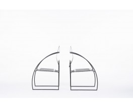 Mario Botta chairs model Quinta edition Alias 1985 set of 2