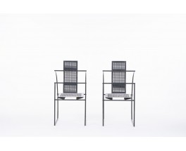 Mario Botta chairs model Quinta edition Alias 1985 set of 2