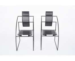 Mario Botta chairs model Quinta edition Alias 1985 set of 2