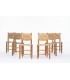 Charlotte Perriand chairs model Bauche n°19 edition Steph Simon 1950 set of 6