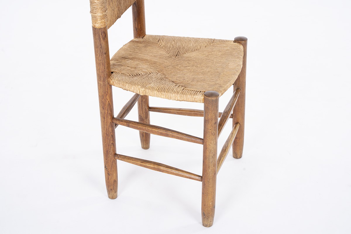 Charlotte Perriand chairs model Bauche n°19 edition Steph Simon 1950 set of 6