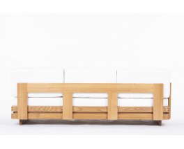 Daybed in elm and Maison Thevenon fabric 1980