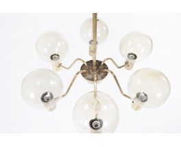 Hans Agne Jakobsson pendant light modele T372/6 Patricia 1960