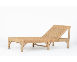 Chaise longue en corde 1980