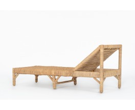 Chaise longue en corde 1980