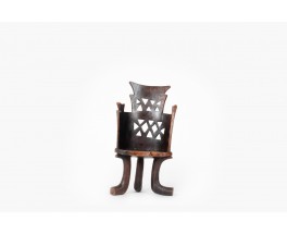 Monoxyl armchair Jimma Ethiopia 1930