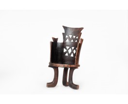 Monoxyl armchair Jimma Ethiopia 1930