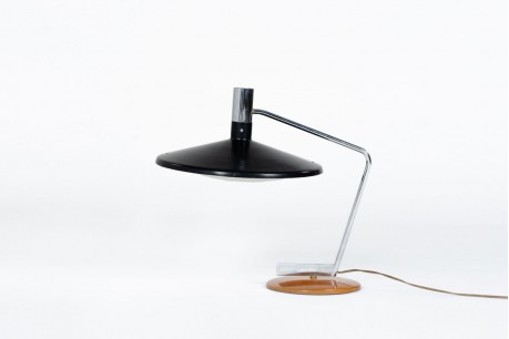 Georges Frydman lamp in wood and metal edition EFA 1960