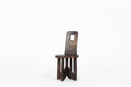 Stool monoxyl in wood African design