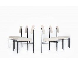 Antoine Philippon and Jacqueline Lecoq chairs model P60 edition Airborne 1960