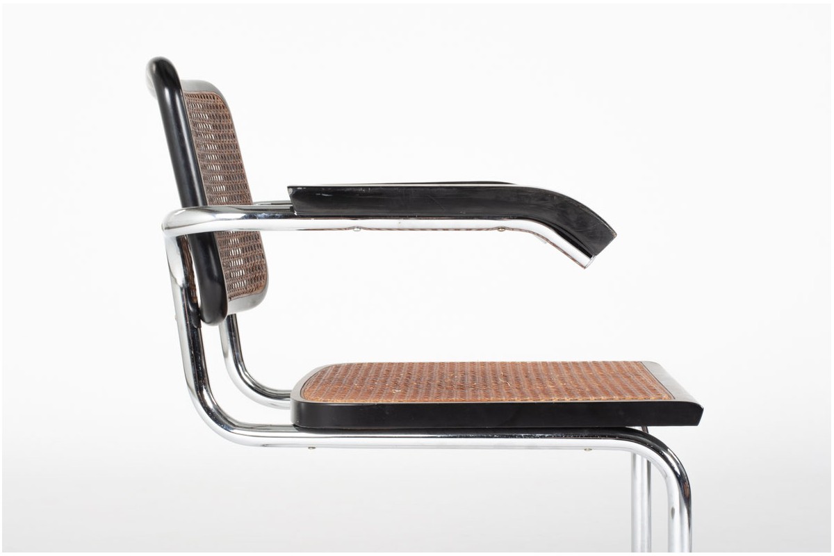 Marcel Breuer armchairs model Cesca B64 edition Thonet 1970 set of 2