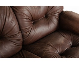 Adriano Piazzesi sofa model Okay in leather 1970