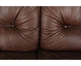 Adriano Piazzesi sofa model Okay in leather 1970