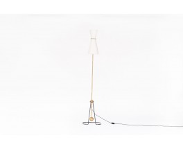 Pierre Guariche floor lamp with pendulum model G2 edition Disderot 1950