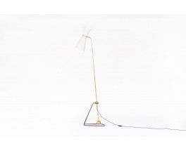 Pierre Guariche floor lamp with pendulum model G2 edition Disderot 1950