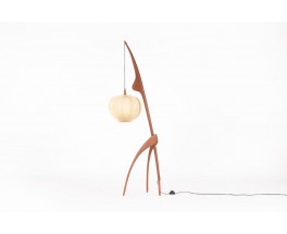 Floor lamp model Mante Religieuse edition Rispal 1950