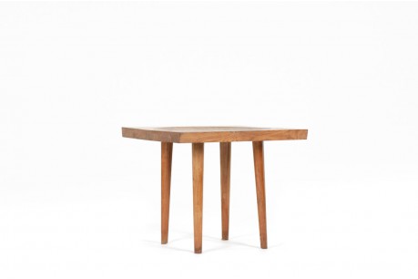 Jean Touret coffee table in oak edition Ateliers Marolles 1960