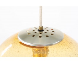 Suspension verre fumé édition Parscot 1970