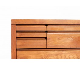 Pierre Chapo storage cabinet model R19 in elm 1980