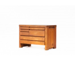 Pierre Chapo storage cabinet model R19 in elm 1980