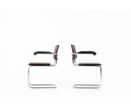 Marcel Breuer armchairs model Cesca B64 edition Thonet 1970 set of 2