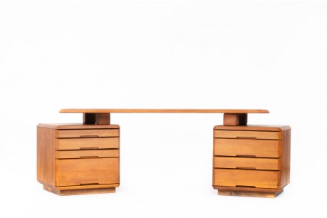 Pierre Chapo desk model B40 in beech and elm 1980