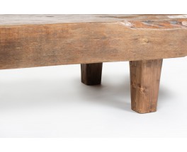 Rectangular coffee table in teak 1960