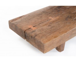 Rectangular coffee table in teak 1960