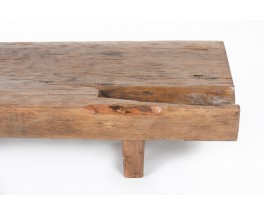 Table basse rectangulaire en teck 1960