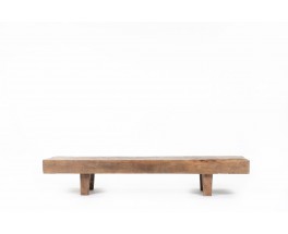 Table basse rectangulaire en teck 1960
