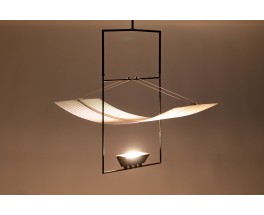 Mario Botta pendant light model Zefiro edition Artemide 1980