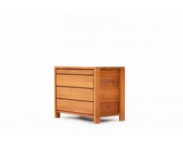 Pierre Chapo chest of drawers model R03 in elm 1980