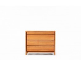 Pierre Chapo chest of drawers model R03 in elm 1980