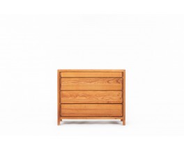 Pierre Chapo chest of drawers model R03 in elm 1980