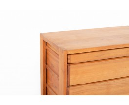 Pierre Chapo chest of drawers model R03 in elm 1980