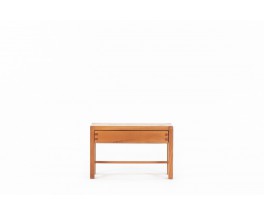 Pierre Chapo bedside table model T07 in elm 1980