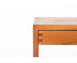 Pierre Chapo bedside table model T07 in elm 1980