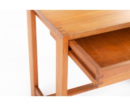 Pierre Chapo console table model B03 in elm 1980