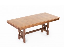 Guillerme And Chambron Rectangular Dining Table In Oak 1950
