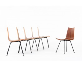 Hans Bellmann chairs model GA edition Horgenglarus 1950 set of 6