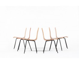 Hans Bellmann chairs model GA edition Horgenglarus 1950 set of 6