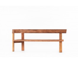 Pierre Chapo bench model S35 large model in elm 1980