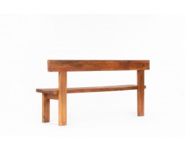 Pierre Chapo bench model S35 large model in elm 1980