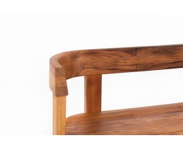 Pierre Chapo bench model S35 large model in elm 1980