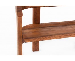 Pierre Chapo bench model S35 in elm small model 1980