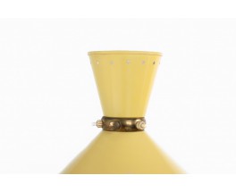 Rene Mathieu wall lamp model Diabolo in brass and metal edition Lunel 1950